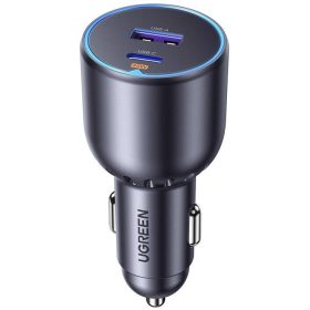 Ugreen EC701 USB-C-USB-A autós töltő, 63W, fekete
