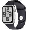 OBAL:ME Apple Watch 42/44/45/49mm szilikon szíj, M-L, fekete
