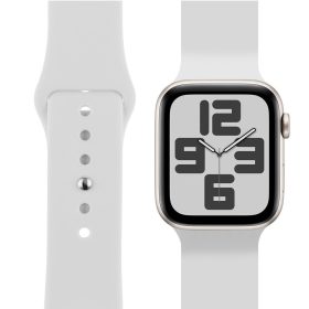 OBAL:ME Apple Watch 38/40/41mm szilikon szíj, S-M, fehér