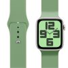 OBAL:ME Apple Watch 42/44/45/49mm szilikon szíj, M-L, zöld