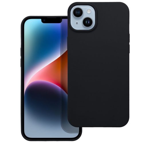 Matt szilikon Motorola G86 tok, fekete