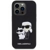 Karl Lagerfeld PU Saffiano Karl and Choupette iPhone 16 Pro Max tok, fekete