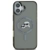 Karl Lagerfeld IML K&CH Heads Metal Frame iPhone 16 MagSafe tok kameravédő peremmel, fekete