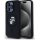 Karl Lagerfeld Liquid Silicone Karl and Choupette MagSafe iPhone 15 Pro hátlap tok, fekete
