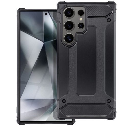 Forcell Armor ütésálló hátlap tok, Samsung Galaxy S24 Ultra, fekete