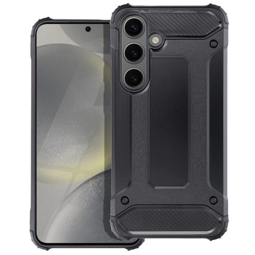 Forcell Armor ütésálló hátlap tok, Samsung Galaxy S24, fekete