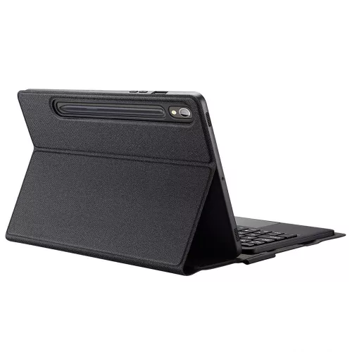 Dux Ducis TK Samsung Tab S10 FE+ kihajtható tok vezeték nélküli billentyűzettel, fekete
