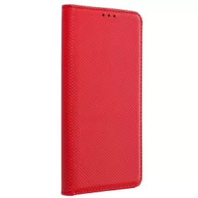 Magnet Realme 14T 5G mágneses flip tok, piros