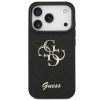 Guess PU Fixed Glitter 4G Metal Logo Apple iPhone 17 Pro hátlap tok, fekete