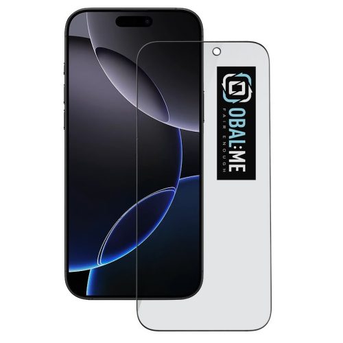 OBAL:ME 5D Apple iPhone Air (2025) kijelzővédő üvegfólia, fekete