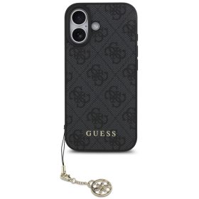   Guess 4G Charm Apple iPhone 17 Tone on Tone hátlap tok, szürke