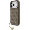 Guess 4G Charm Apple iPhone 17 Pro Tone on Tone hátlap tok, barna