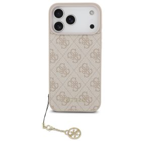   Guess 4G Charm Apple iPhone 17 Pro Tone on Tone hátlap tok, rózsaszín