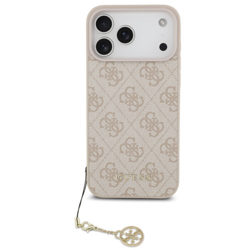 Guess 4G Charm Apple iPhone 17 Pro Tone on Tone hátlap tok, rózsaszín