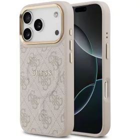   Guess 4G Charm Apple iPhone 17 Pro Max MagSafe hátlap tok, rózsaszín