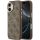 Guess 4G Charm Apple iPhone 17 MagSafe hátlap tok, barna