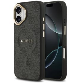 Guess 4G Charm Apple iPhone 17 MagSafe hátlap tok, fekete