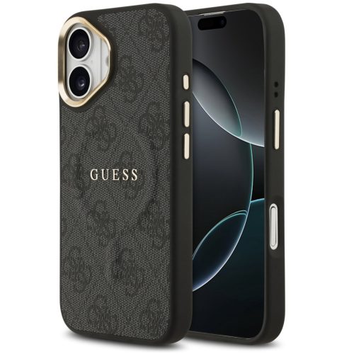 Guess 4G Charm Apple iPhone 17 MagSafe hátlap tok, fekete