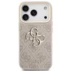 Guess PU Leather 4G Metal Logo Gold Frame Apple iPhone 17 Pro Max MagSafe hátlap tok, rózsaszín
