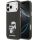 Karl Lagerfeld IML Aquarelle Karl and Choupette Apple iPhone 17 Pro Max hátlap tok, fekete