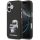 Karl Lagerfeld IML Aquarelle Karl and Choupette Apple iPhone 17 hátlap tok, fekete