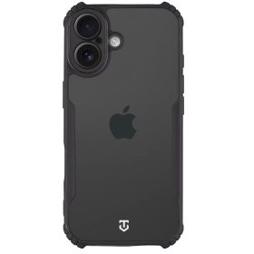   Tactical Quantum Stealth Apple iPhone 17 hátlap tok, átlátszó/fekete
