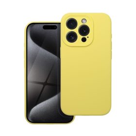 2mm Samsung Galaxy A17 szilikon hátlap tok, sárga