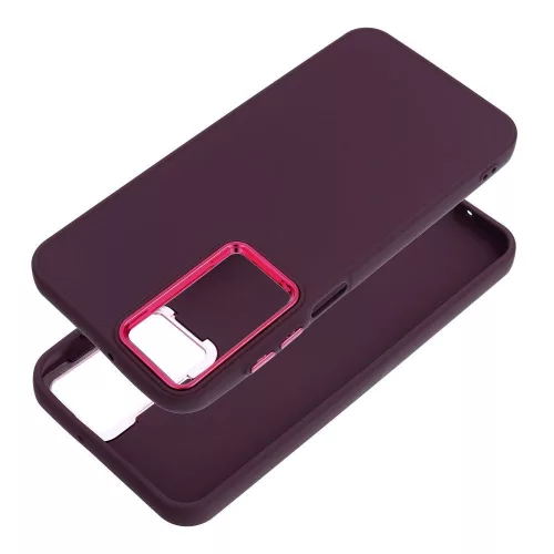 Frame Samsung Galaxy A17 közepesen ütésálló tok kameravédő kerettel, lila