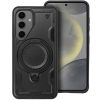 Frost Armor Samsung Galaxy A17 starabíró tok kitámasztóható gyűrűvel, fekete