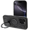 Frost Armor Apple iPhone 17 starabíró tok kitámasztóható gyűrűvel, fekete