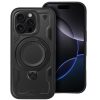 Frost Armor Apple iPhone 17 Pro Max starabíró tok kitámasztóható gyűrűvel, fekete