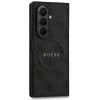 Guess PU Leather 4G Colored Ring Samsung Galaxy Z Fold 7 mágneses kemény hátlap tok, fekete