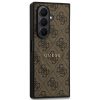 Guess PU Leather 4G Colored Ring Samsung Galaxy Z Fold 7 mágneses kemény hátlap tok, barna