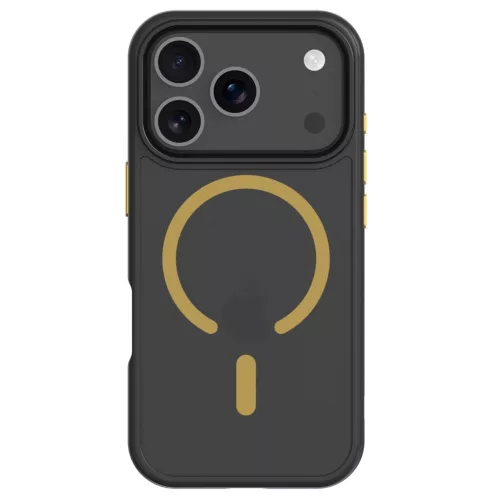 Tactical MagForce Hyperstealth 2.0 Apple iPhone 17 Pro MagSafe hátlap tok, fekete/sárga