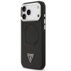Guess PU Leather Triangle Logo Apple iPhone 17 Pro Max MagSafe hátlap tok, fekete