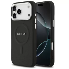   Guess PU Saffiano Apple iPhone 17 Pro Max MagSafe hátlap tok, fekete