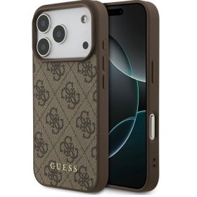 Guess 4G Classic Apple iPhone 17 Pro Max hátlap tok, barna
