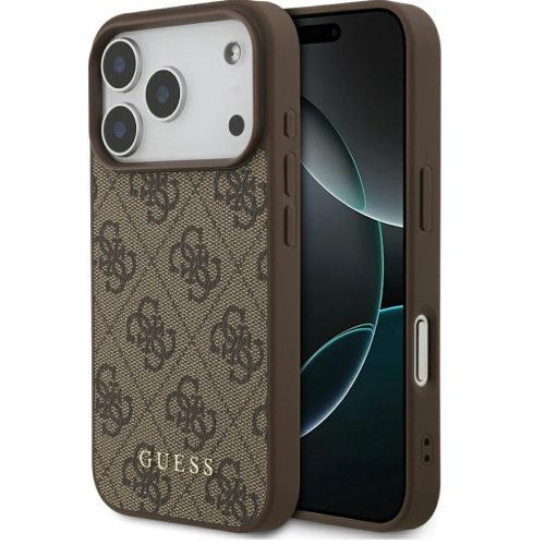 Guess 4G Classic Apple iPhone 17 Pro Max hátlap tok, barna