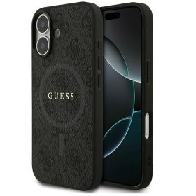   Guess 4G Ring Classic Logo Apple iPhone 17 MagSafe hátlap tok, fekete