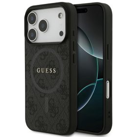   Guess 4G Ring Classic Logo Apple iPhone 17 Pro Max MagSafe hátlap tok, fekete