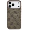 Guess 4G Ring Classic Logo Apple iPhone 17 Pro Max MagSafe hátlap tok, barna