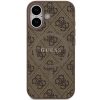 Guess 4G Ring Classic Logo Apple iPhone 17 MagSafe hátlap tok, barna