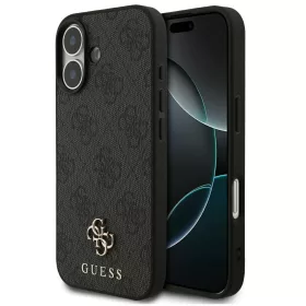   Guess 4G Small Classic Logo Apple iPhone 17 MagSafe hátlap tok, fekete