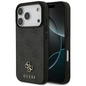   Guess 4G Small Classic Logo Apple iPhone 17 Pro Max MagSafe hátlap tok, fekete