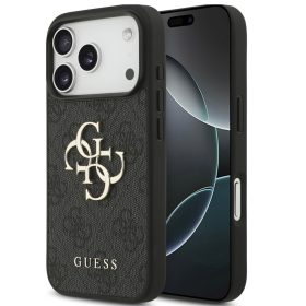   Guess 4G Big Logo Apple iPhone 17 Pro Max hátlap tok, fekete