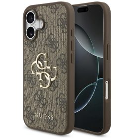 Guess 4G Big Logo Apple iPhone 17 hátlap tok, barna