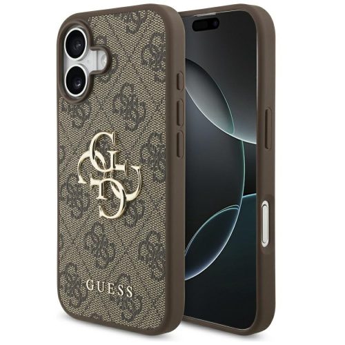 Guess 4G Big Logo Apple iPhone 17 hátlap tok, barna