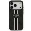 Guess 4G Printed Stripes Apple iPhone 17 Pro MagSafe hátlap tok, fekete