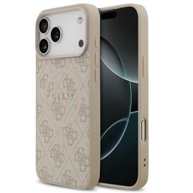   Guess 4G Ring Classic Logo Apple iPhone 17 Pro MagSafe hátlap tok, rózsaszín