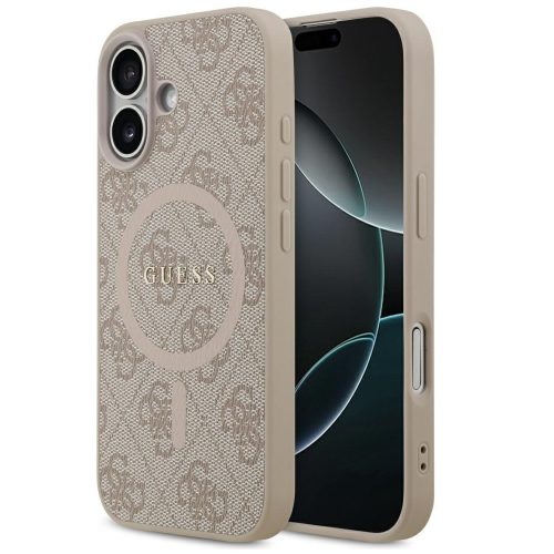 Guess 4G Ring Classic Logo Apple iPhone 17 MagSafe hátlap tok, rózsaszín